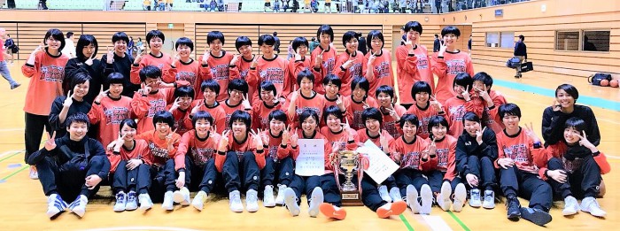 女子バスケットボール部　ウィンターカップ埼玉県予選会　優勝　写真