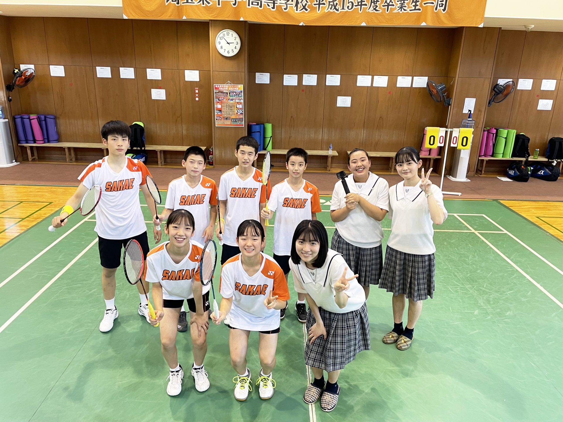 TBS「THE TIME,」に中学バドミントン部が出演します - 埼玉栄中学