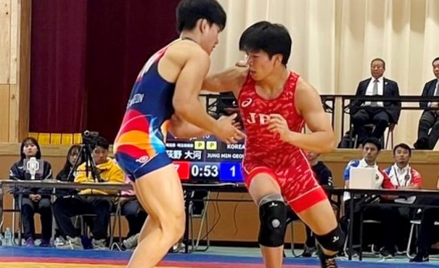 日韓高校生交歓競技会 荻野大河 勝利 - 埼玉栄中学・高等学校